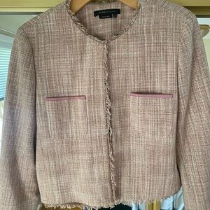 BCBG silk tweed jacket